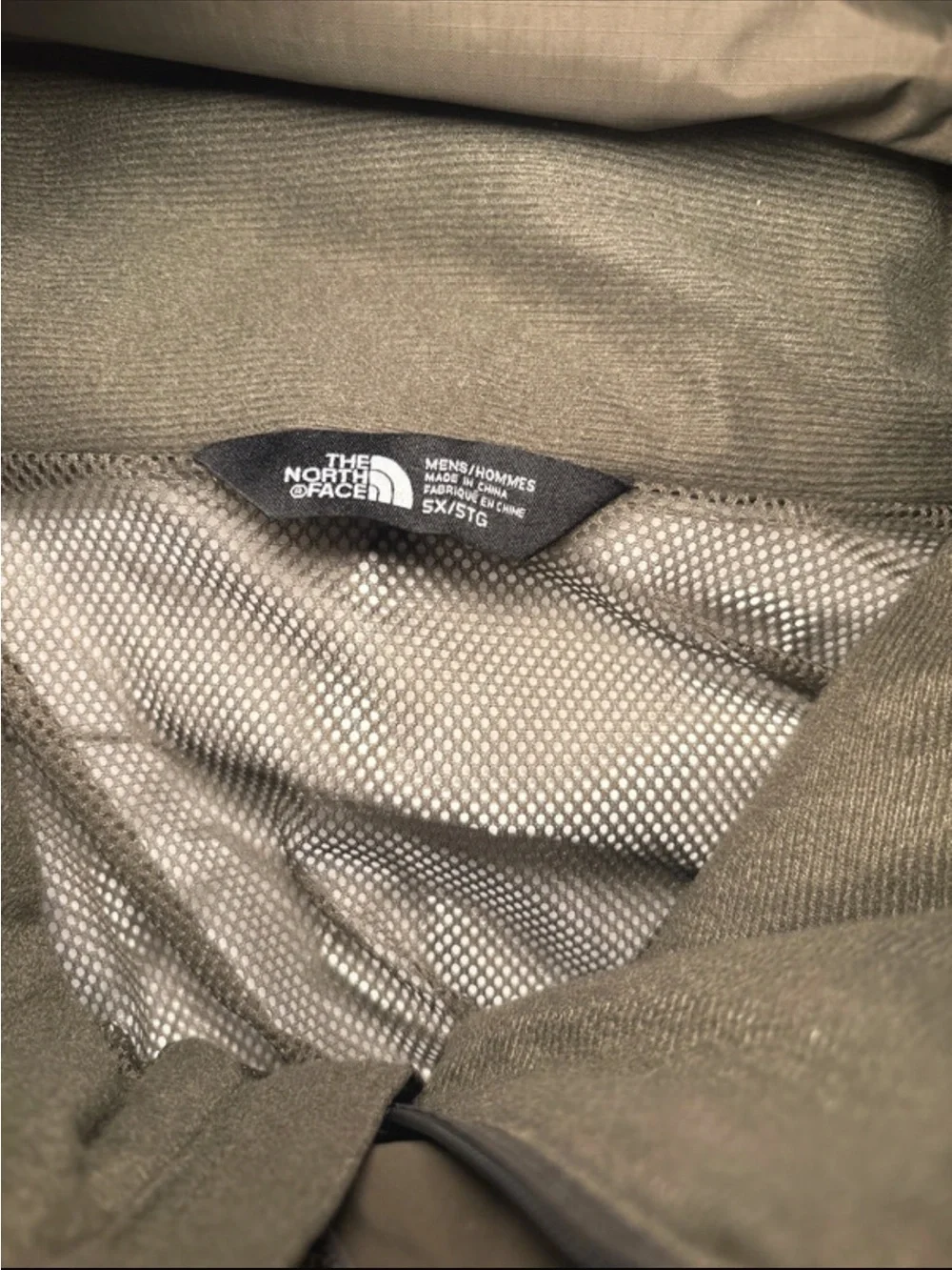 The North Face Olive Green Hooded Raincoat